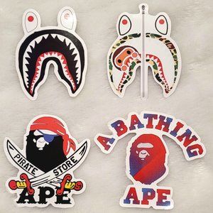 BAPE APE STICKERS !! $3 each or 3 for $6 !! All 8 for $15 !!